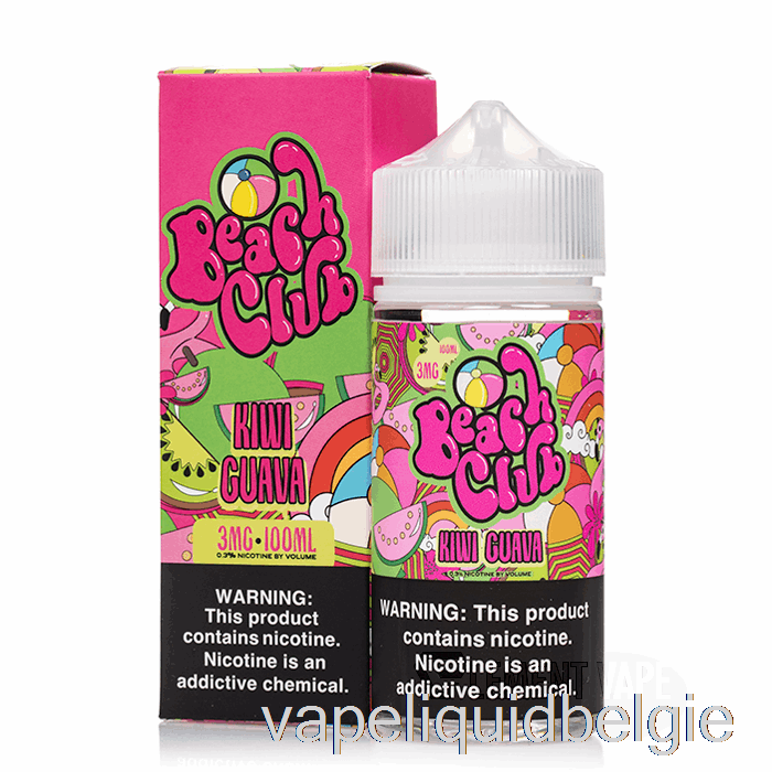 Vape België Kiwi Guave - Beach Club - 100ml 3mg